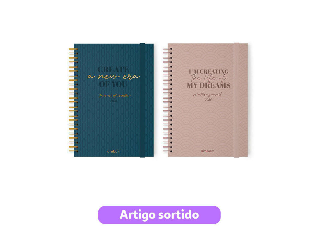 AGENDA SEMANAL AMBAR EMOTIONS 14.7X21CM MODELOS SORTIDOS