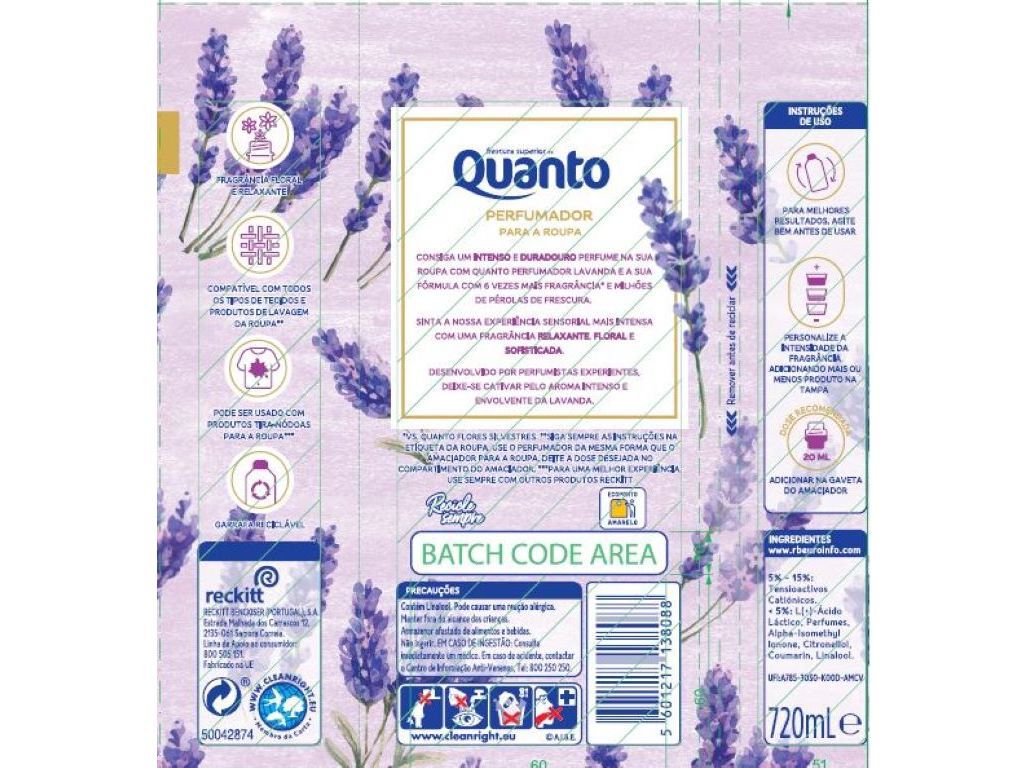 INTENSIFICADOR PERFUME L&Iacute;QUIDO QUANTO LAVANDA 36 DOSES image number 1