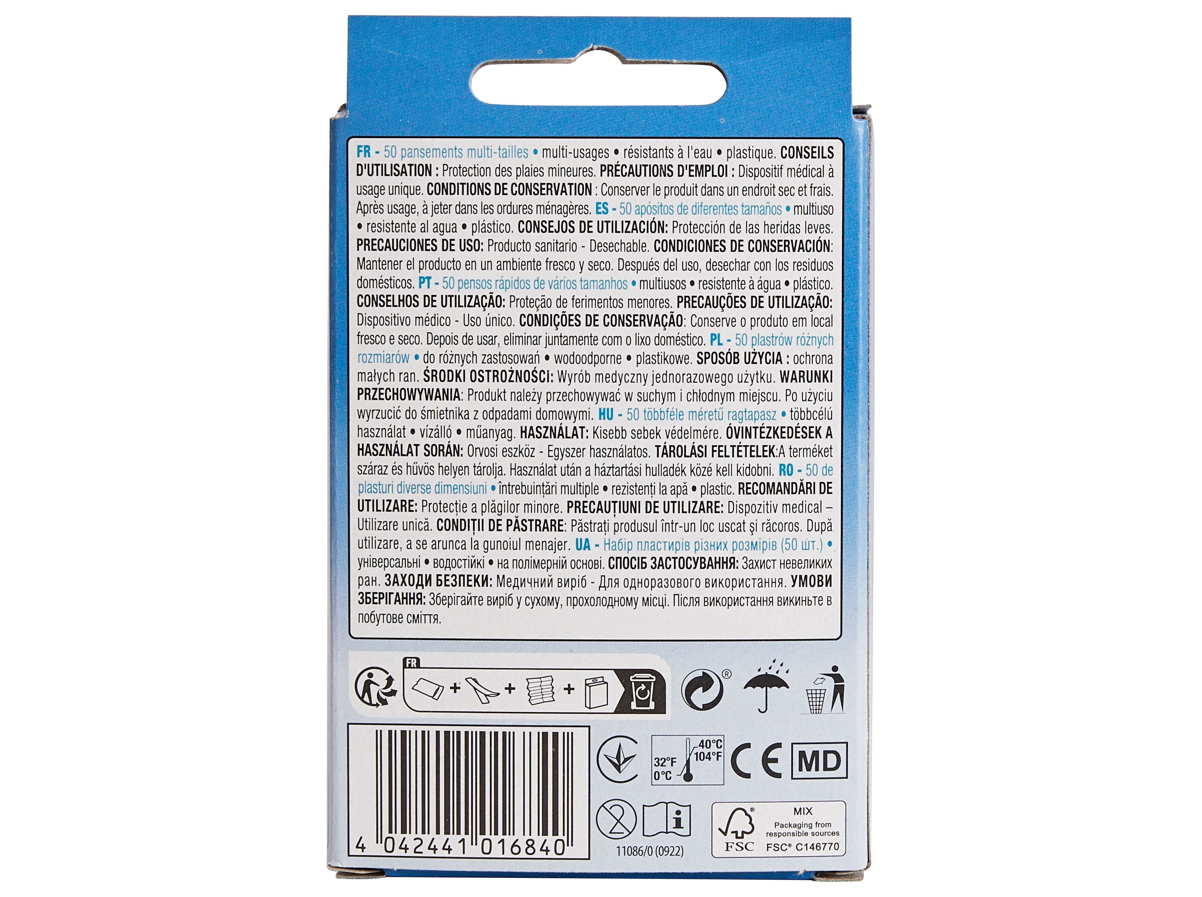 PENSOS AUCHAN MULTIUSOS CASTANHOS 4 TAMANHOS 50 UN image number 2