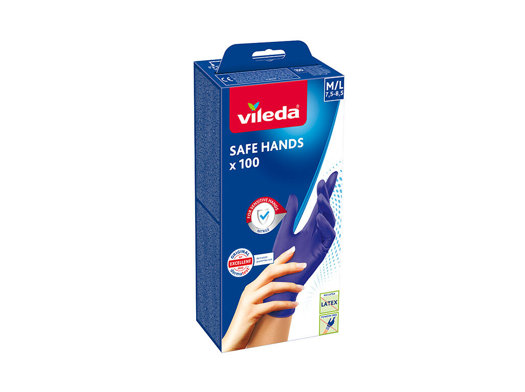 LUVAS VILEDA NITRILO M/G 100UN image number 0