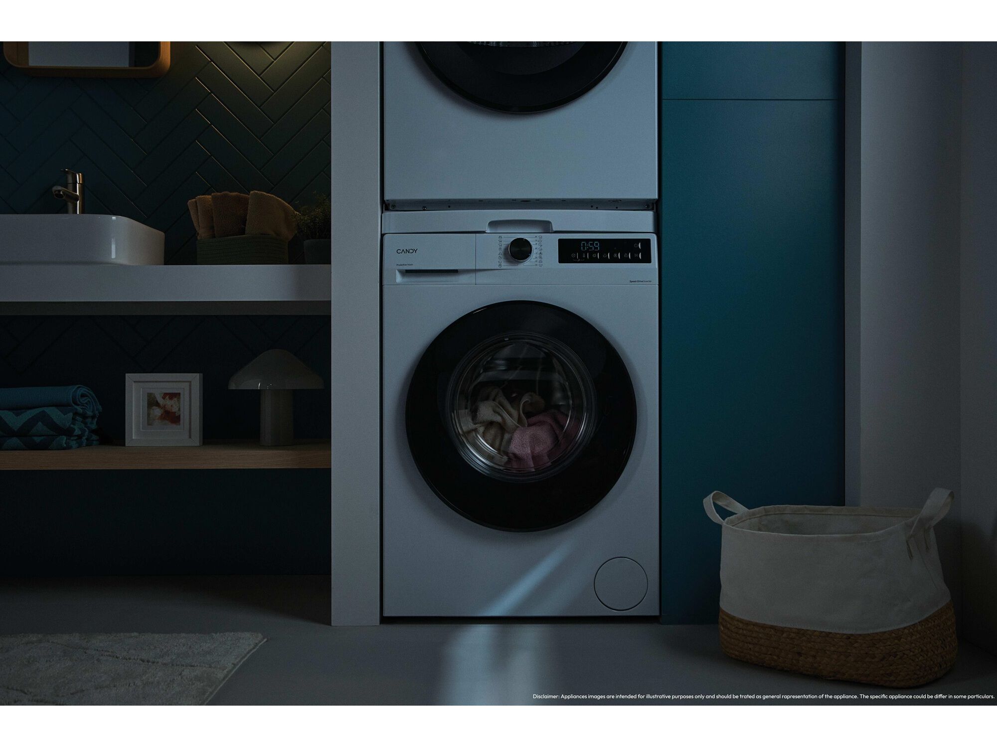 M&Aacute;QUINA DE LAVAR ROUPA CANDY GD 49B8-S - BRANCO A 9KG image number 6