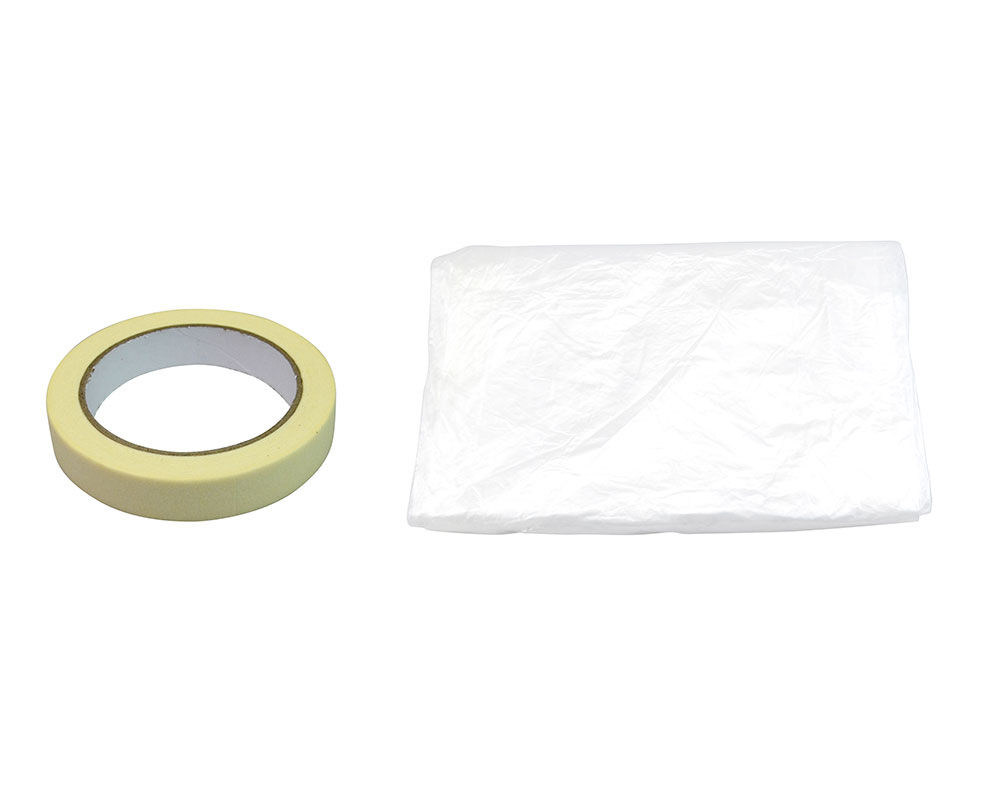 CONJUNTO FITA PINTURA E PROTECTOR PL&Aacute;STICO AUCHAN