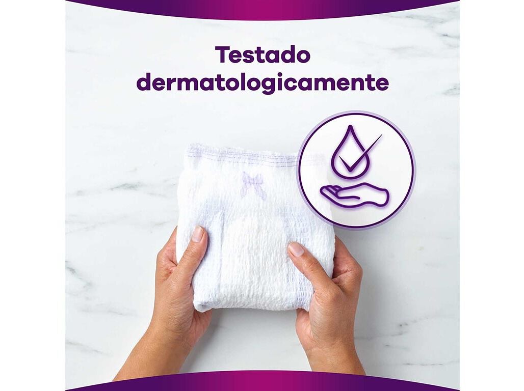 CUECAS INCONTIN&Ecirc;NCIA CINTURA BAIXA NORMAL TAMANHO GRANDE AUSONIA DISCREET 7 UN image number 7