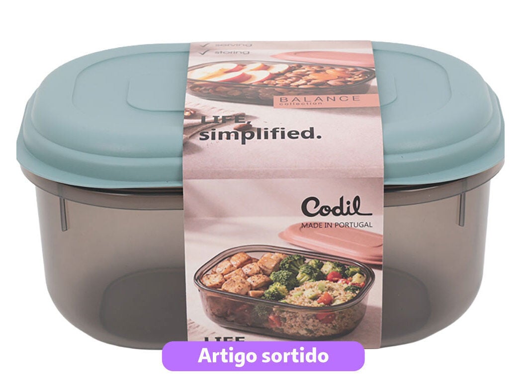 CAIXA PARA ALIMENTOS OVAL CODIL BALANCE 2.6 L CORES SORTIDAS image number 0