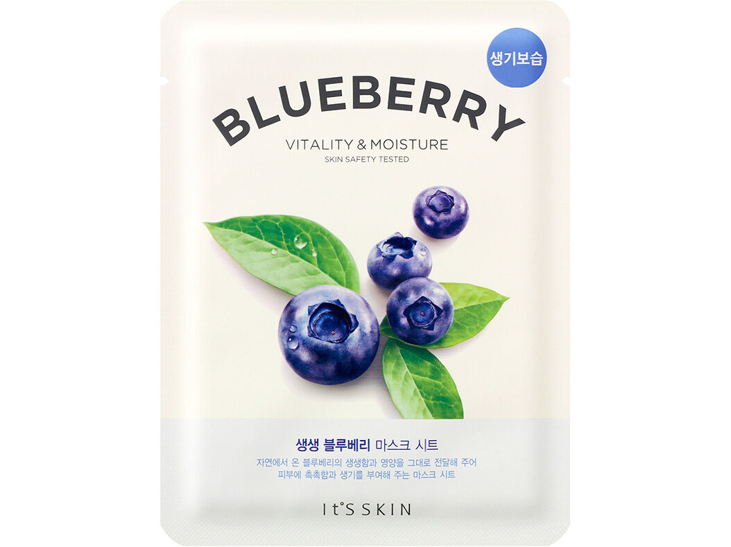 MASCARA FACIAL TECIDO IT'S SKIN MIRTILO 1UN image number 0