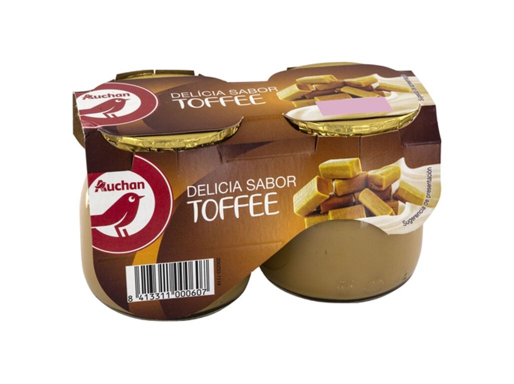 DEL&Iacute;CIA AUCHAN CARAMELO 2X135G image number 0