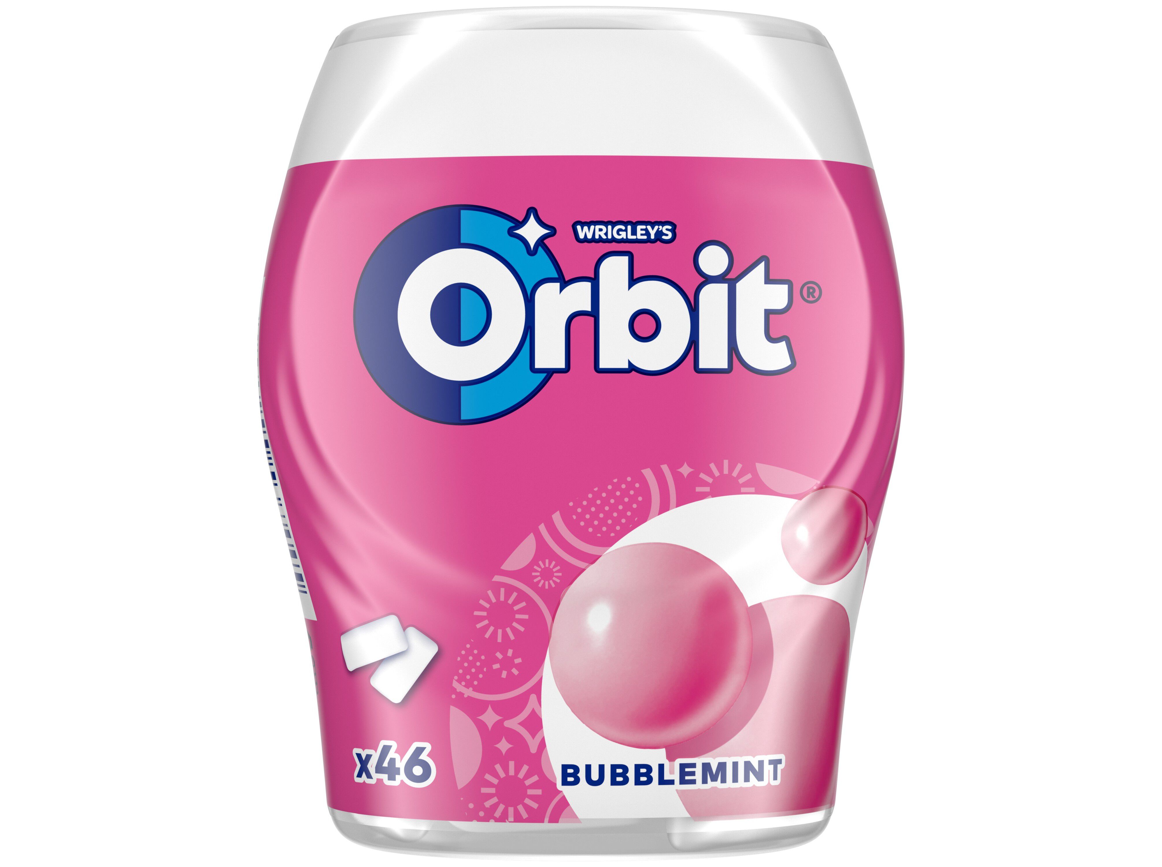PASTILHAS SEM A&Ccedil;UCAR ORBIT BUBBLEMINT 64G image number 1