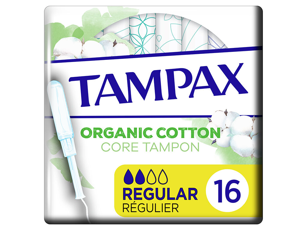 Tampões Algodão Orgânico Regular Com Aplicador Tampax 16 un