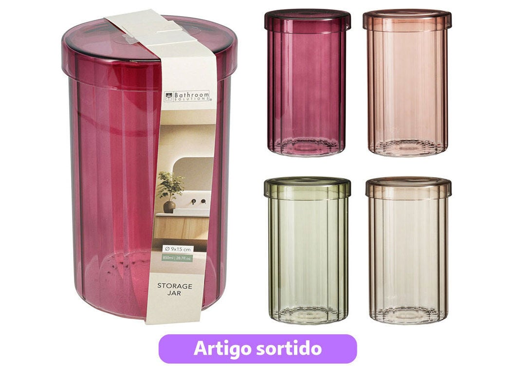 FRASCO VIDRO 9X15CM CORES SORTIDAS