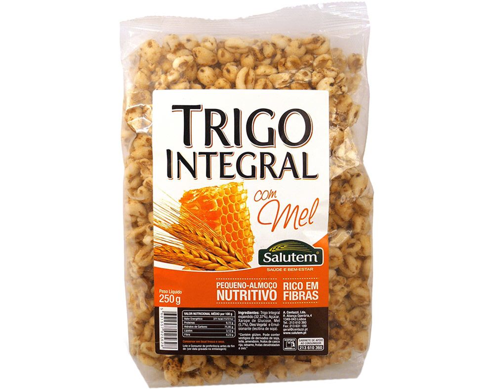 CEREAIS SALUTEM TRIGO INTEGRAL COM MEL 250G image number 0