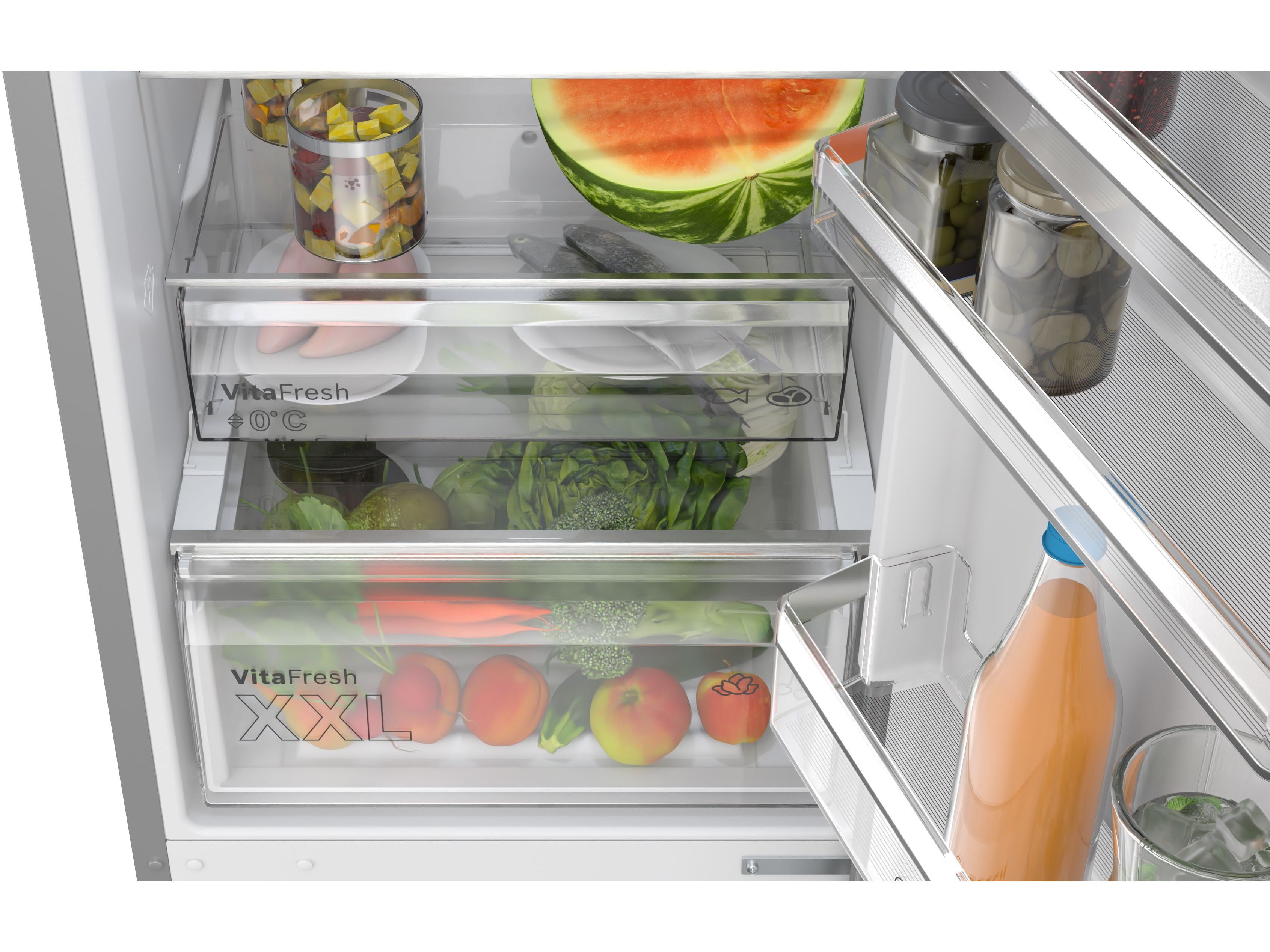 FRIGOR&Iacute;FICO COMBINADO BOSCH KGN392LAG NO FROST A 363L INOX image number 5