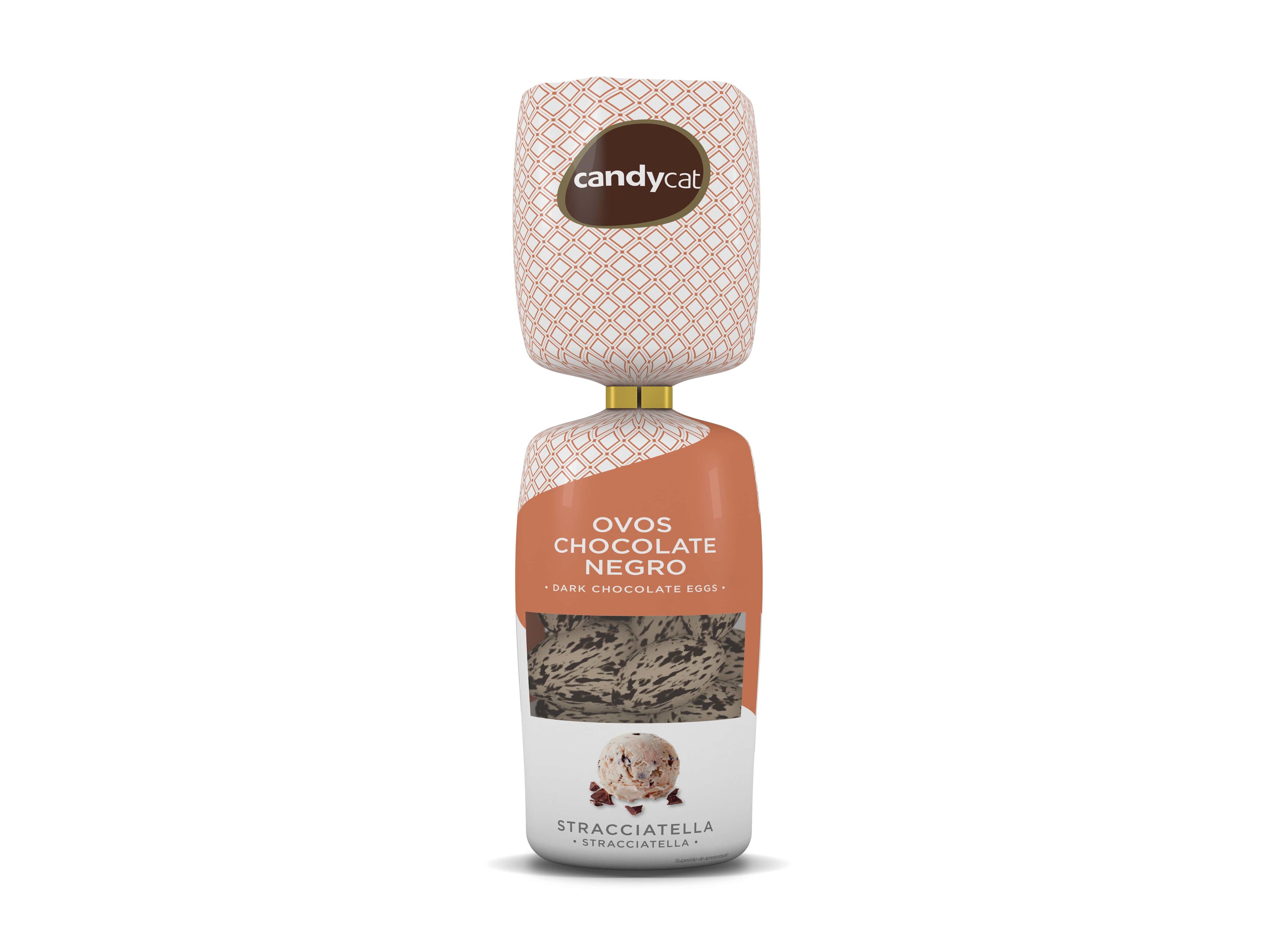 OVINHOS DE CHOCOLATE CANDYCAT STRACCIATELA 152G