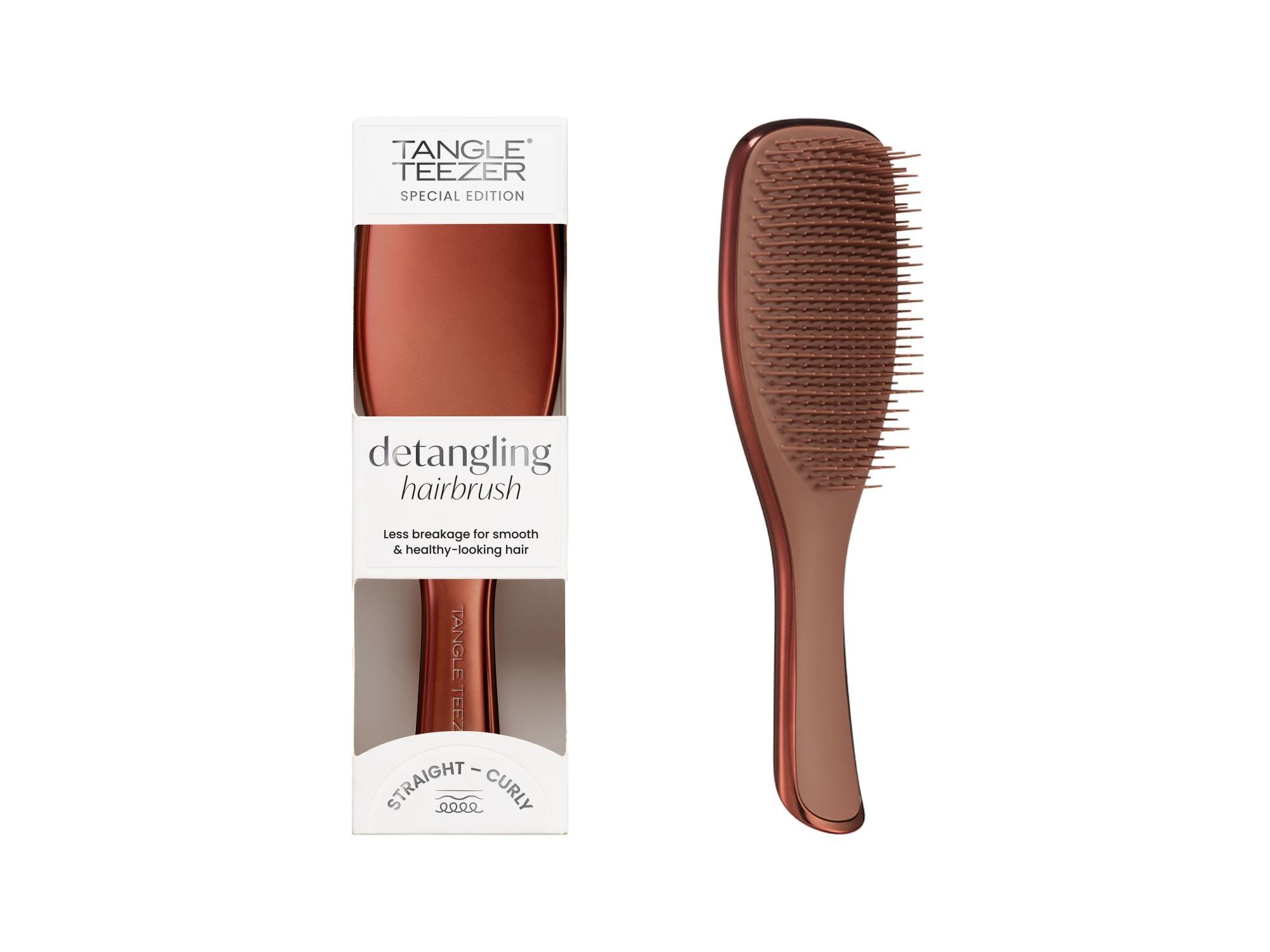 ESCOVA TANGLE TEEZER DETANGLER CHROME BRONZE image number 0