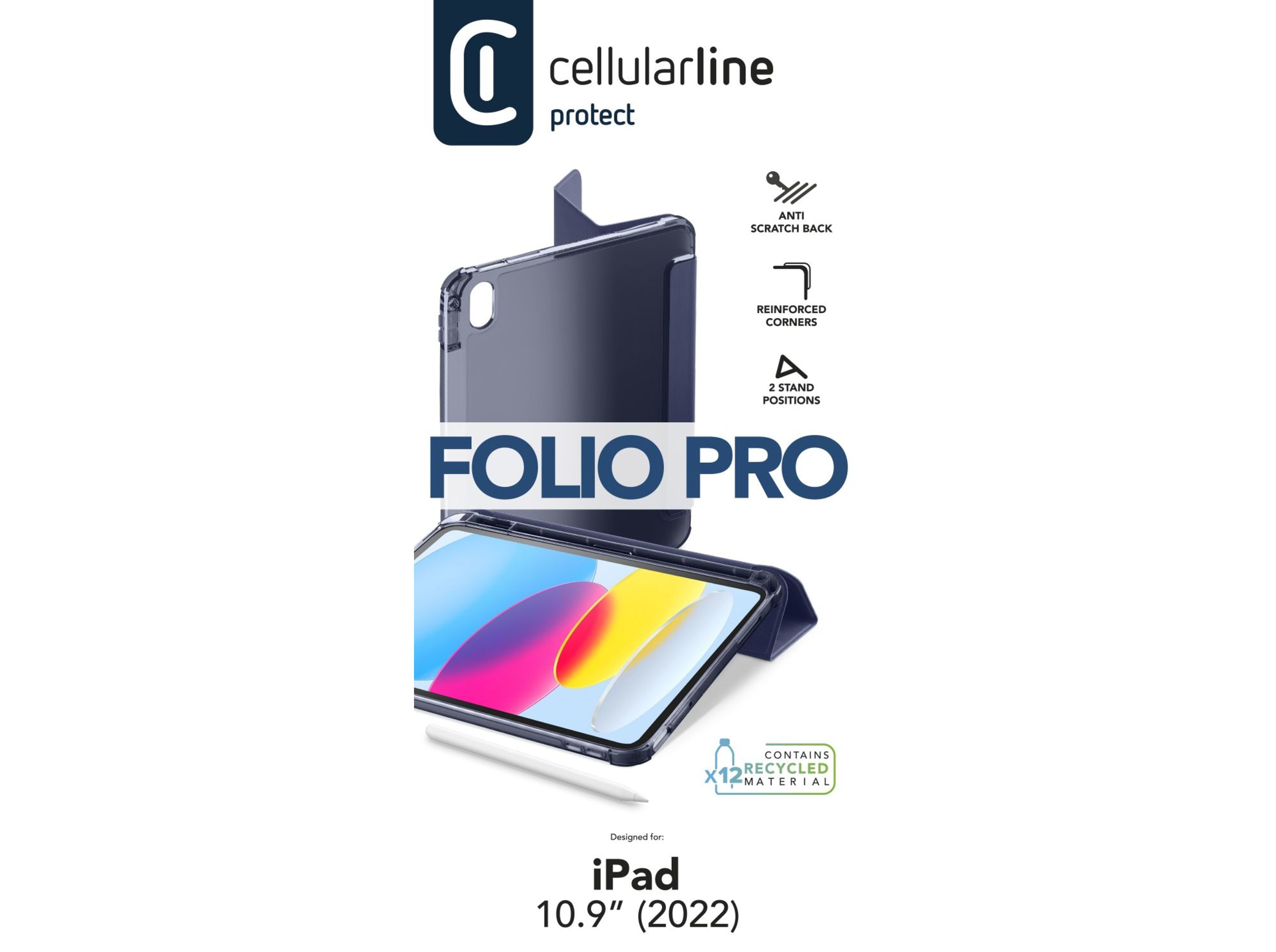 CAPA FOLIO CL IPAD 11" A16/10.9" 10 GEN AZUL image number 1