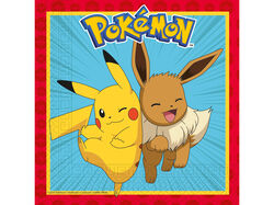 Guardanapos Pokémon Folha Dupla 33x33cm 20 Unidades 20 un