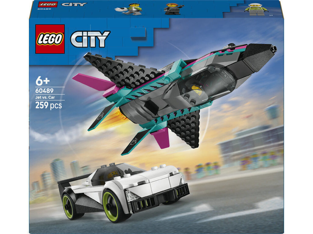 JATO CONTRA CARRO LEGO CITY GREAT VEHICLES 60489