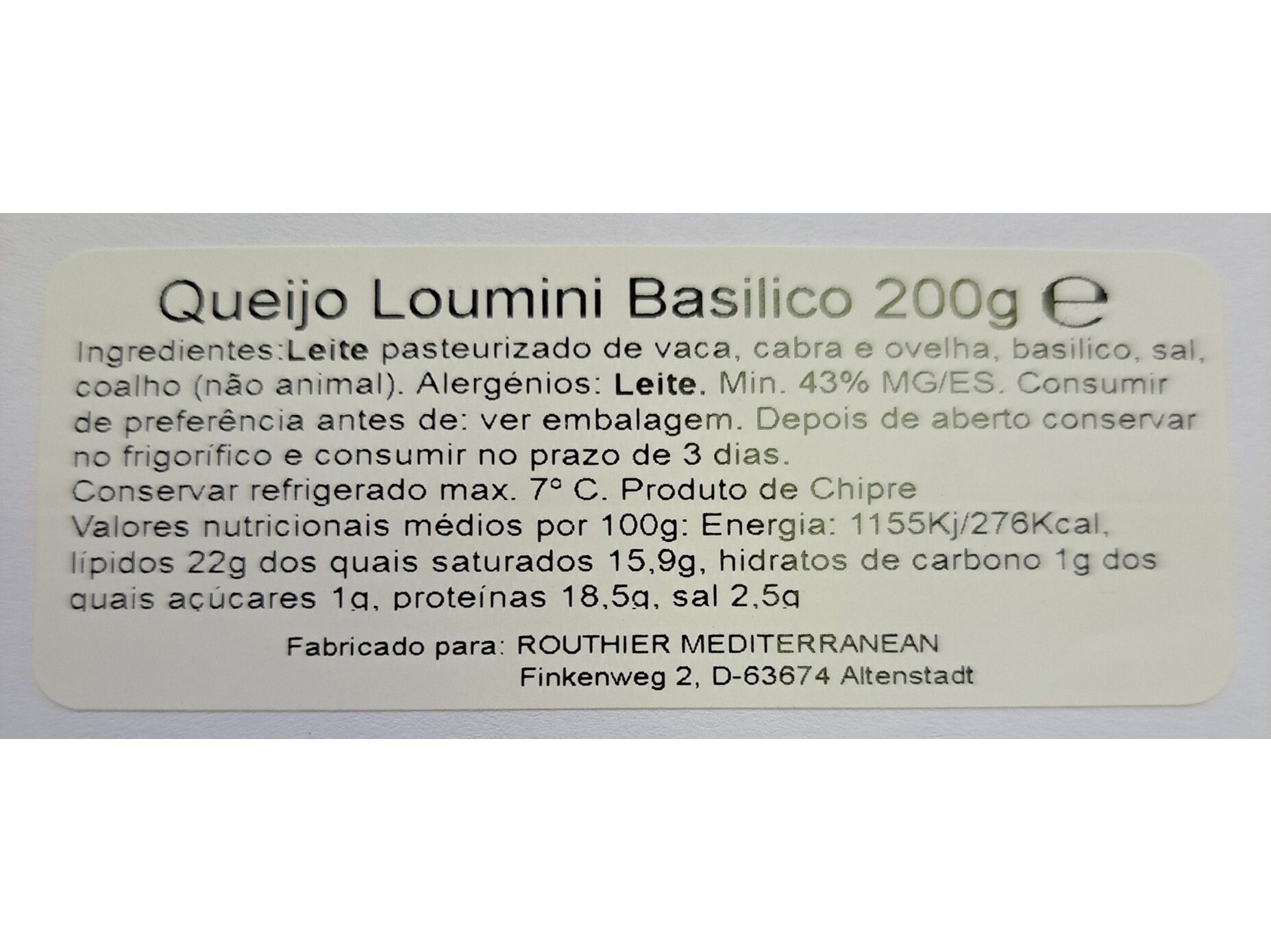 QUEIJO GRECO LOUMINI BAS&Iacute;LICO 200G image number 1