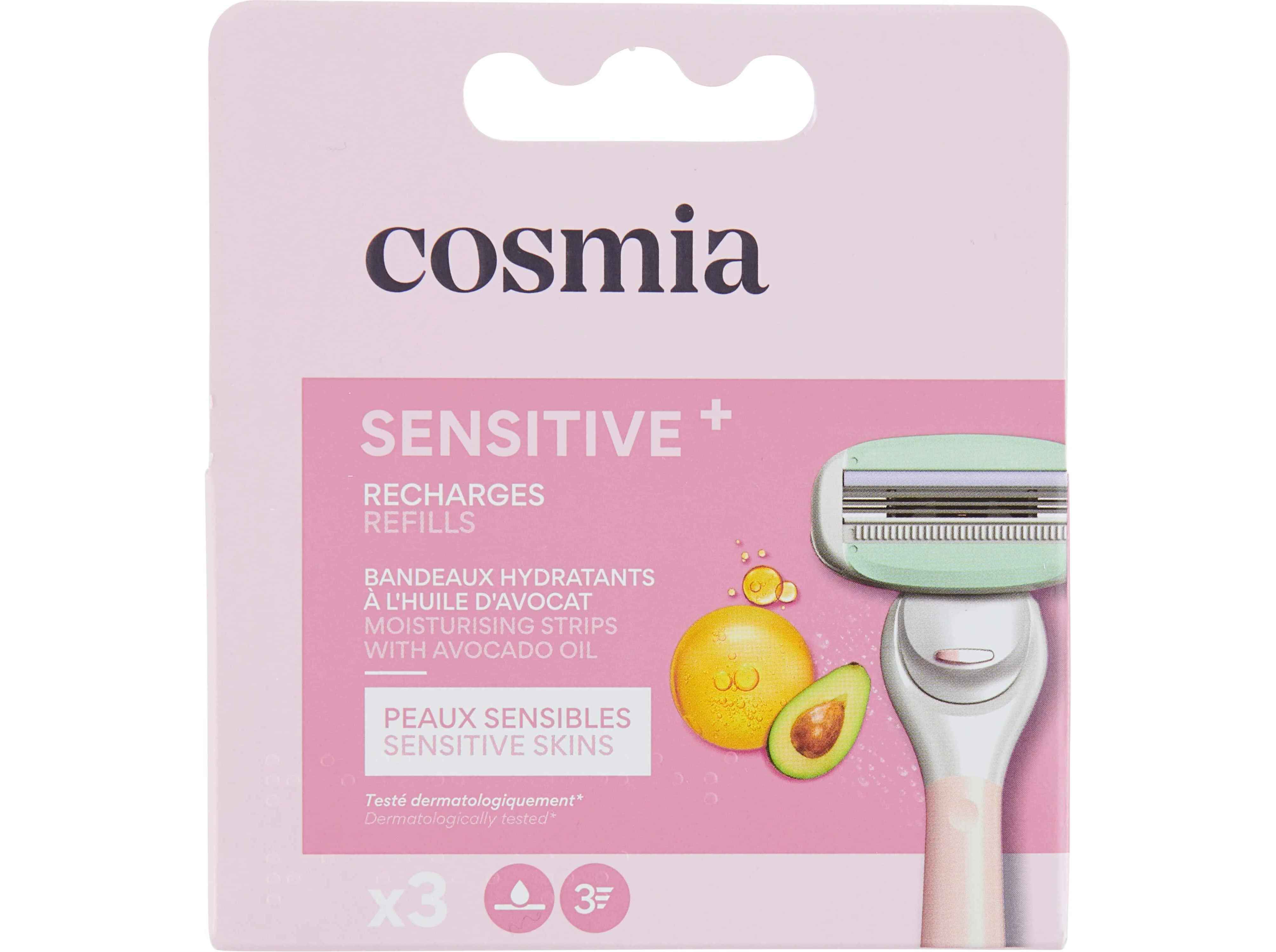 RECARGAS M&Aacute;QUINA COSMIA DEPILAT&Oacute;RIA P SENS&Iacute;VEL 3L&Acirc;M 3UN