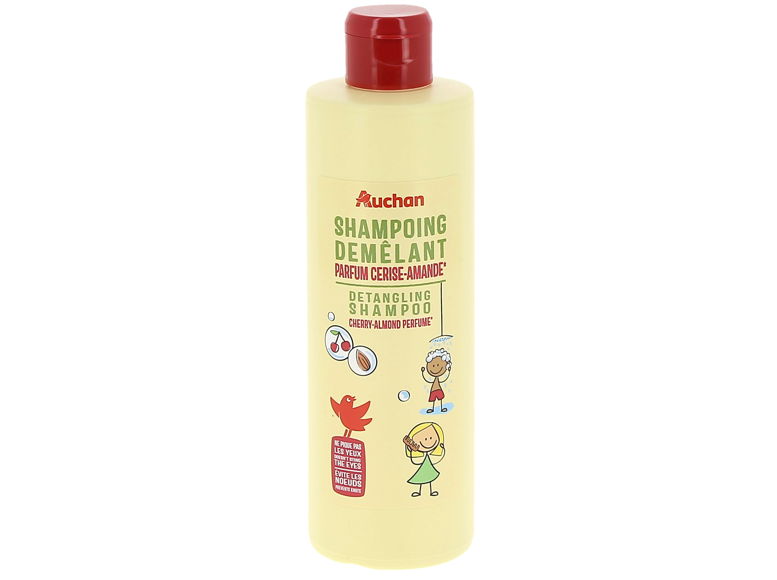 CHAMP&Ocirc; AUCHAN KIDS 2EM1 CEREJA E AM&Ecirc;NODA 250ML