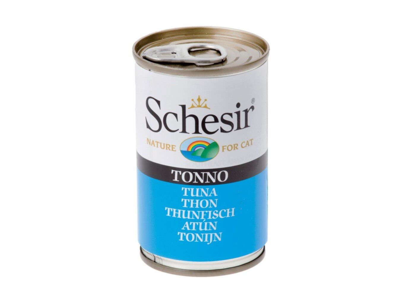 COMIDA H&Uacute;MIDA PARA GATO SCHESIR LATA COM ATUM 140G image number 0