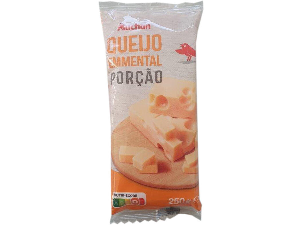 QUEIJO EMMENTAL AUCHAN POR&Ccedil;&Otilde;ES 250G