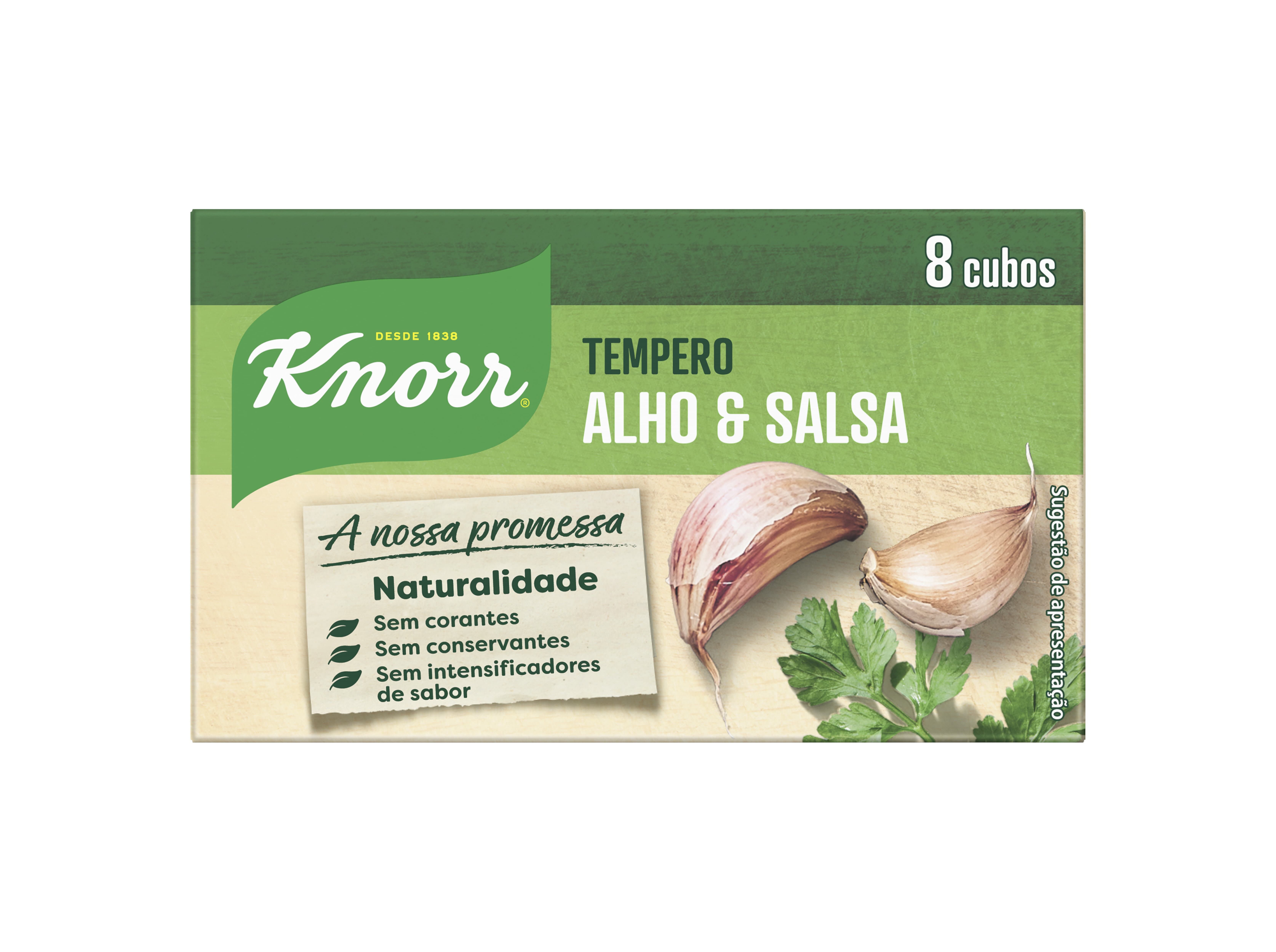 TEMPERO KNORR ALHO E SALSA 8CUBOS 72G image number 1