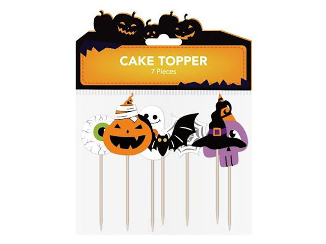 DECORA&Ccedil;&Atilde;O BOLOS ACTUEL PAPEL HALLOWEEN 18CM 7 PE&Ccedil;AS image number 0
