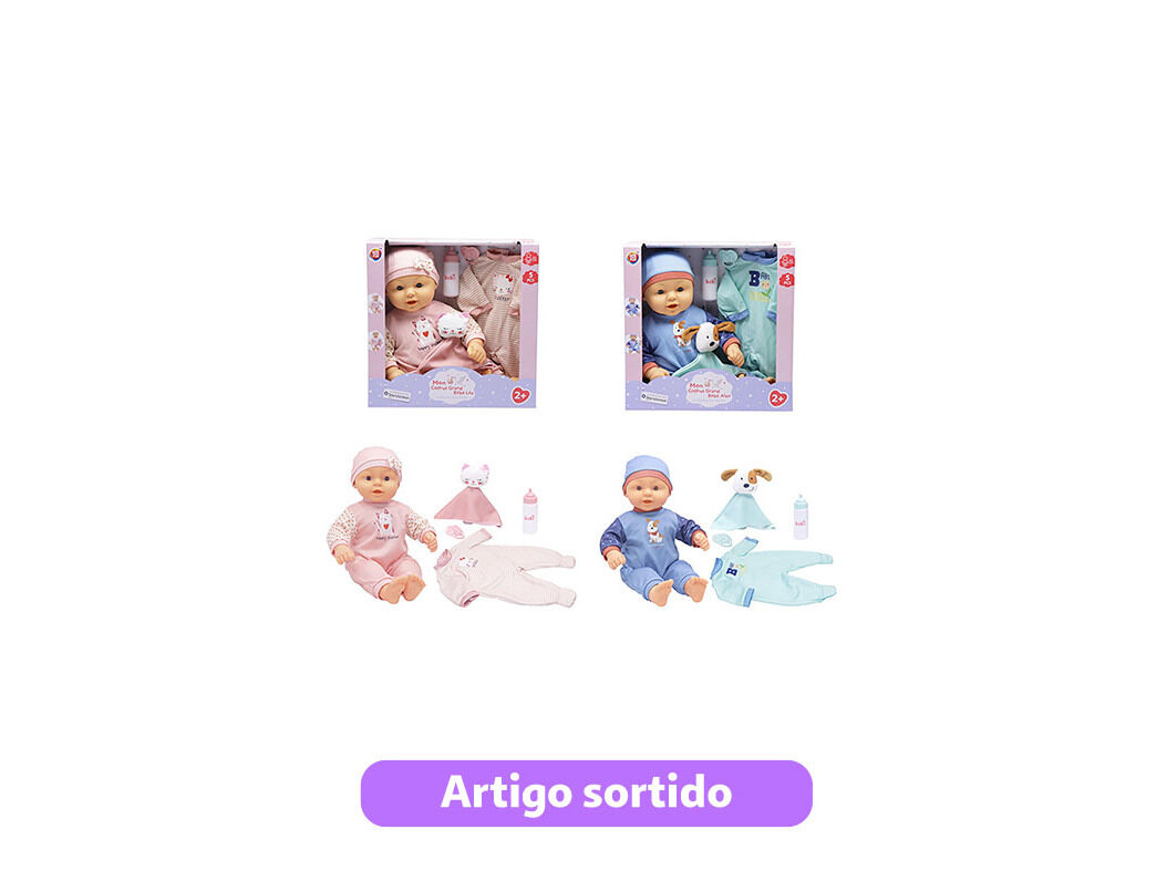 BONECO BEB&Eacute; ONE TWO FUN COM ACESS&Oacute;RIOS 50CM MODELOS SORTIDOS image number 0