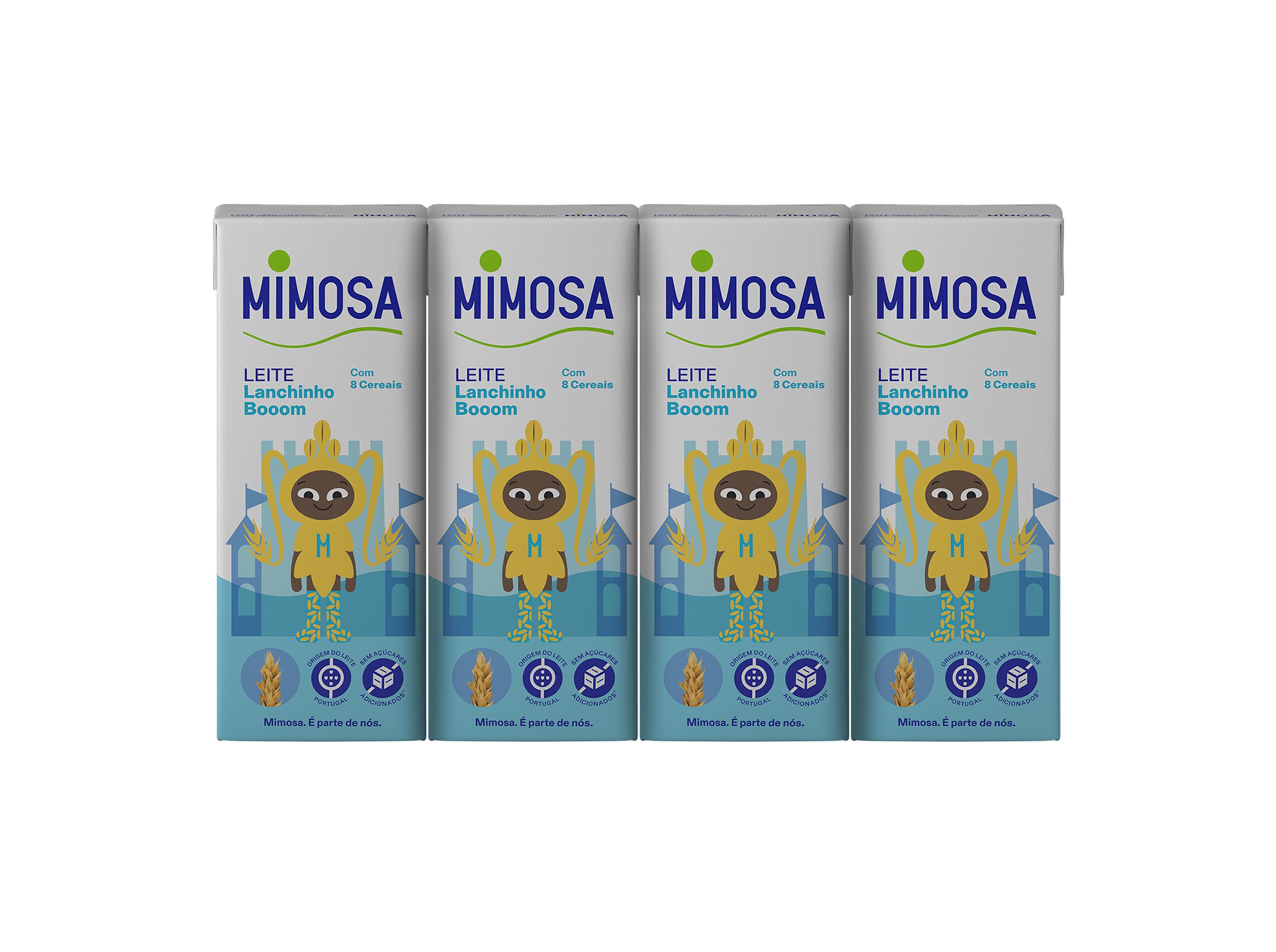 LEITE MIMOSA UHT SABOR CEREAIS 4X200ML image number 0