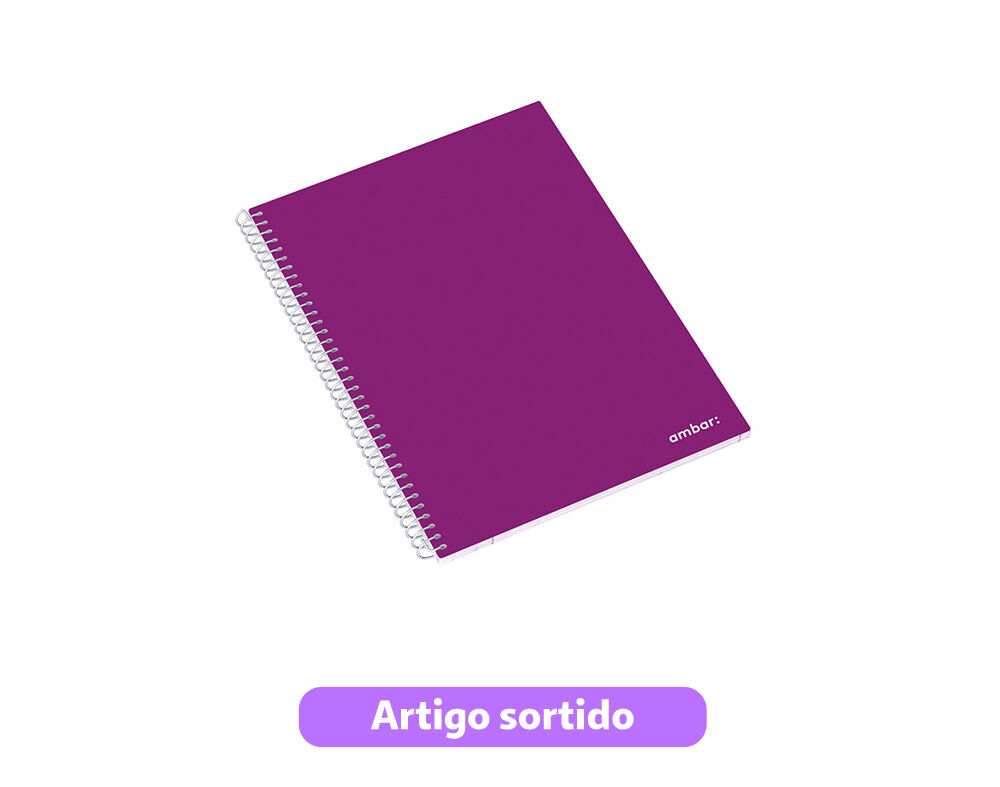CADERNO ESPIRAL A5 SCHOOL AMBAR QUADRICULADO 80 FOLHAS image number 3