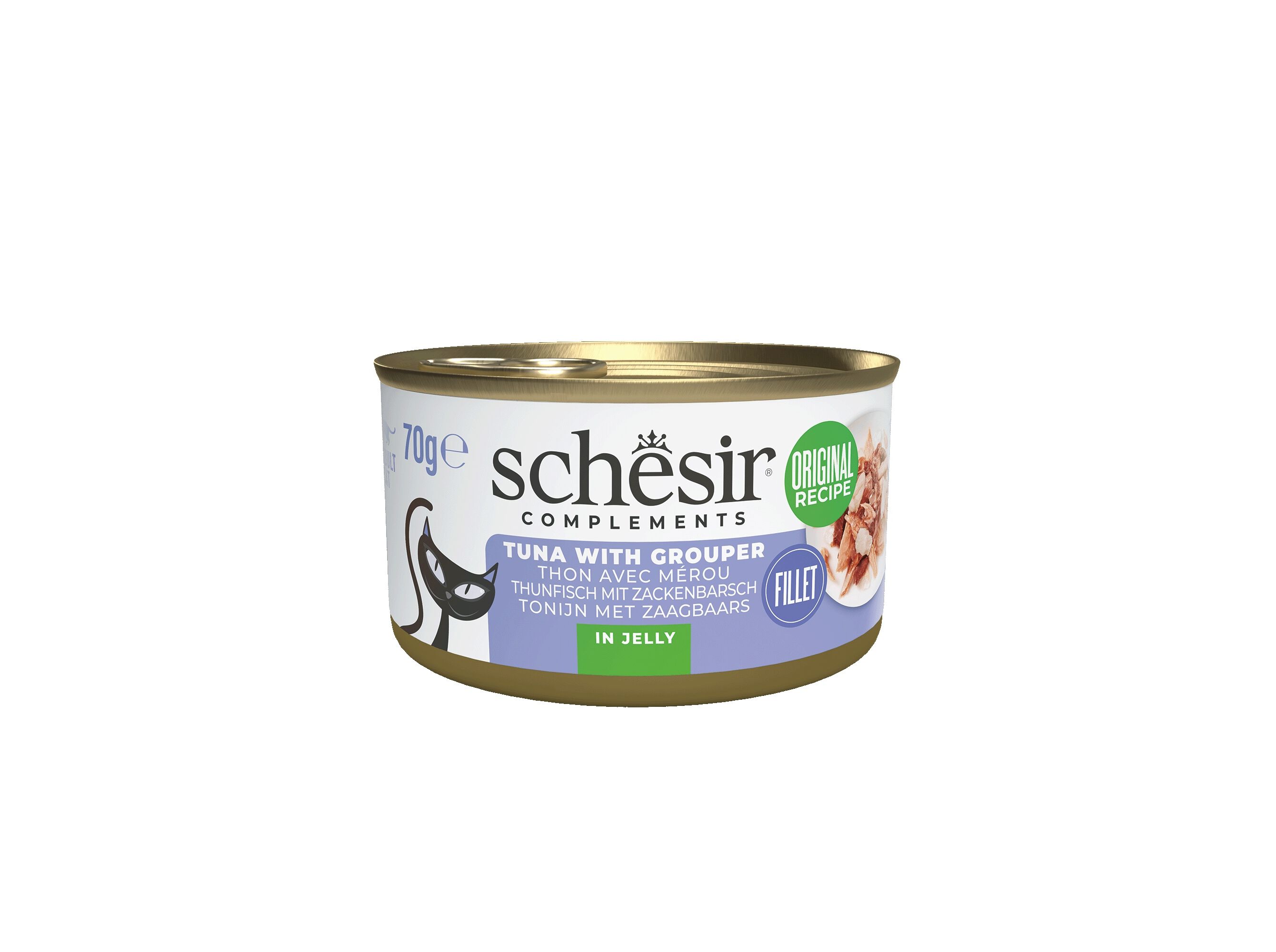 COMIDA H&Uacute;MIDA GATO SCHESIR ATUM/CHERNE 70G