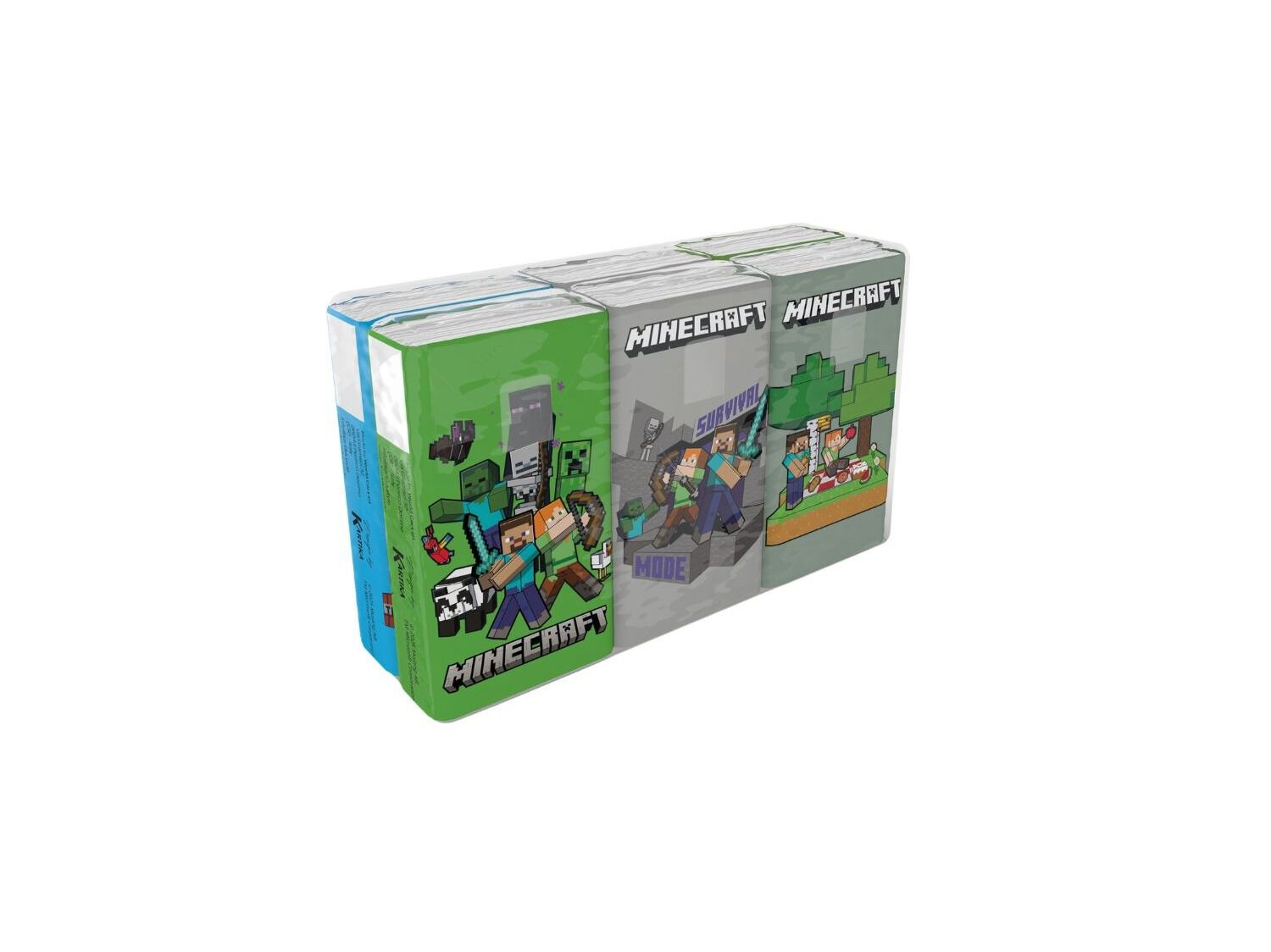 LEN&Ccedil;OS BOLSO KARTIKA MINECRAFT 6UN