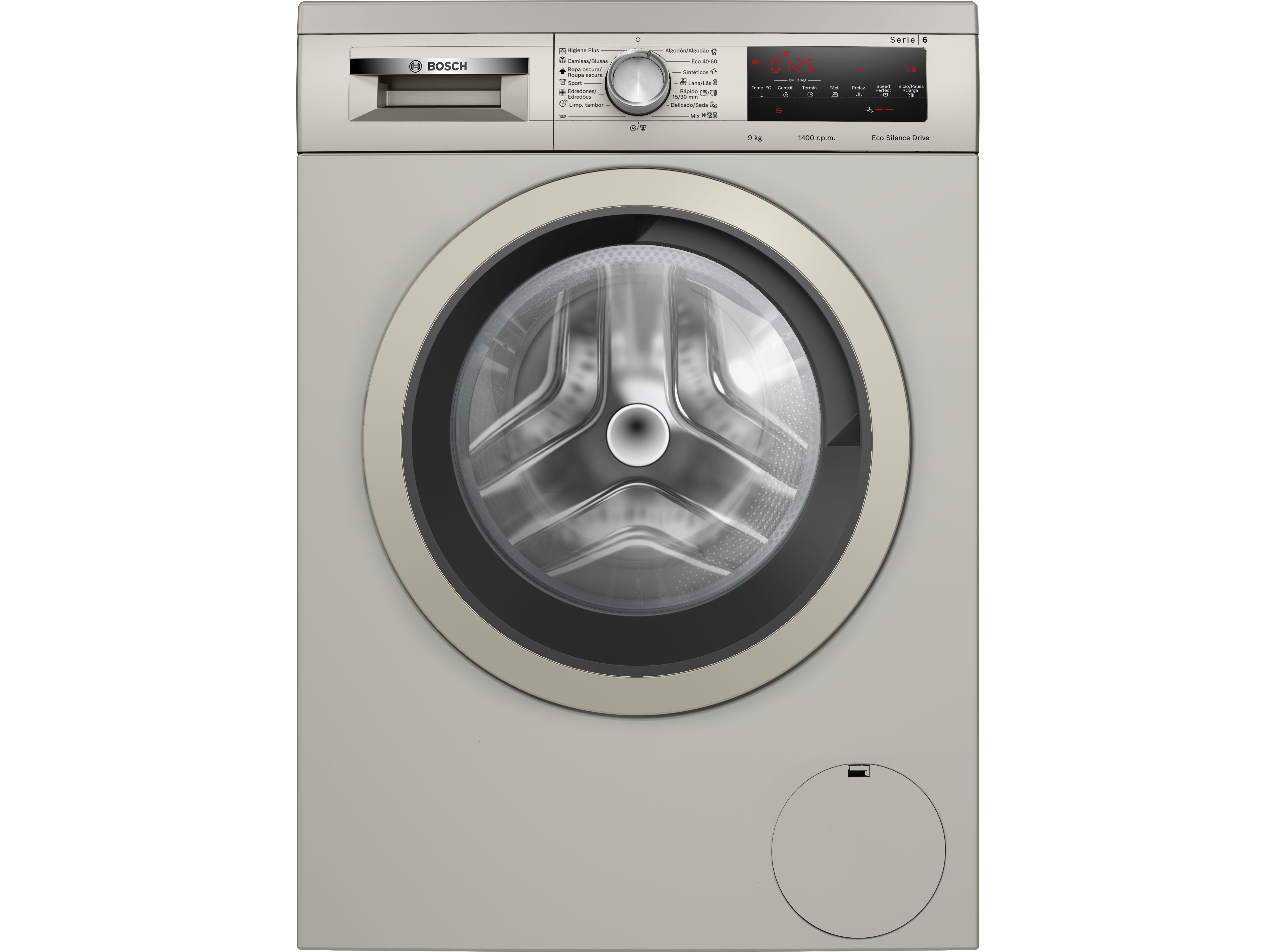 M&Aacute;QUINA DE LAVAR ROUPA BOSCH WUU28T6KES - INOX A 9KG