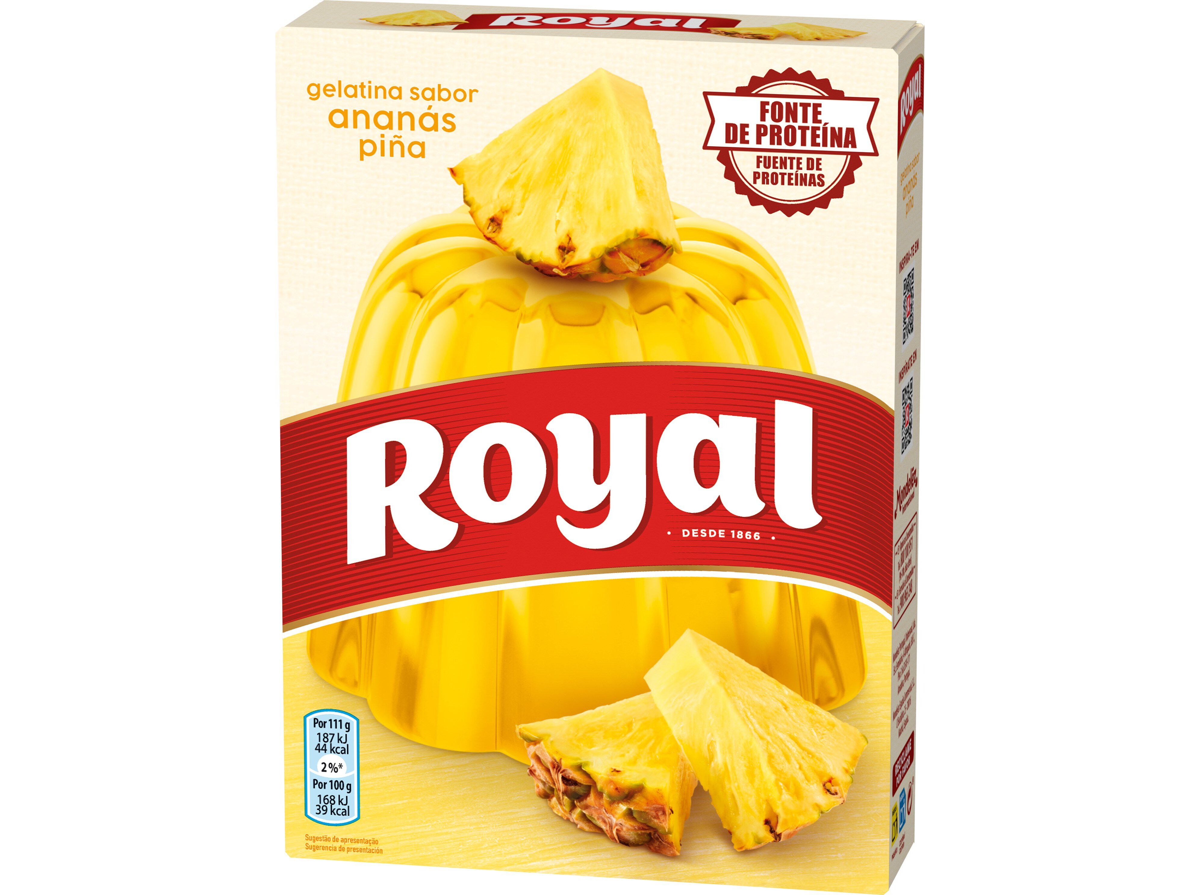 GELATINA ROYAL ANAN&Aacute;S 2X57G image number 0