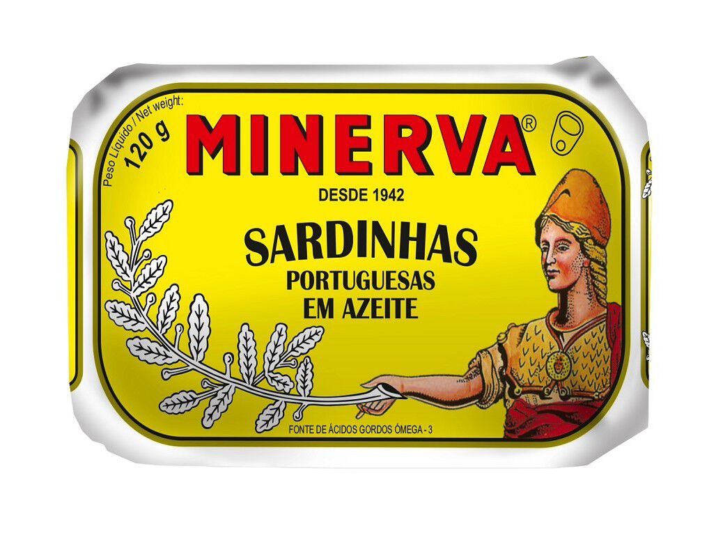 SARDINHA MINERVA EM AZEITE 120(85)G image number 0
