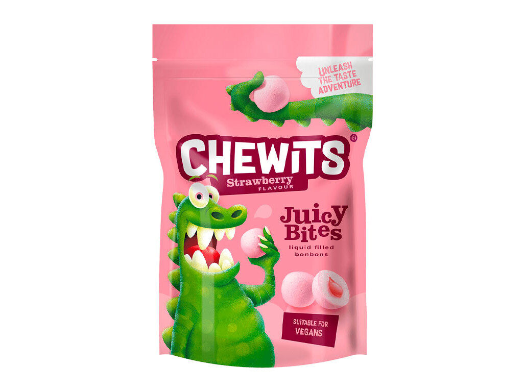 JUICY BITES CHEWITS MORANGO 115G image number 1