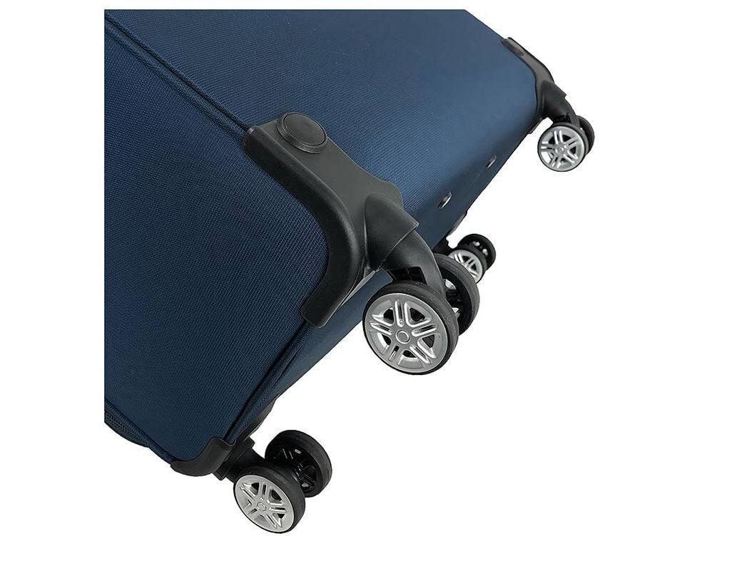 MALA DE CABINE FLEX&Iacute;VEL AIRPORT AZUL 8 RODAS 55CM image number 4