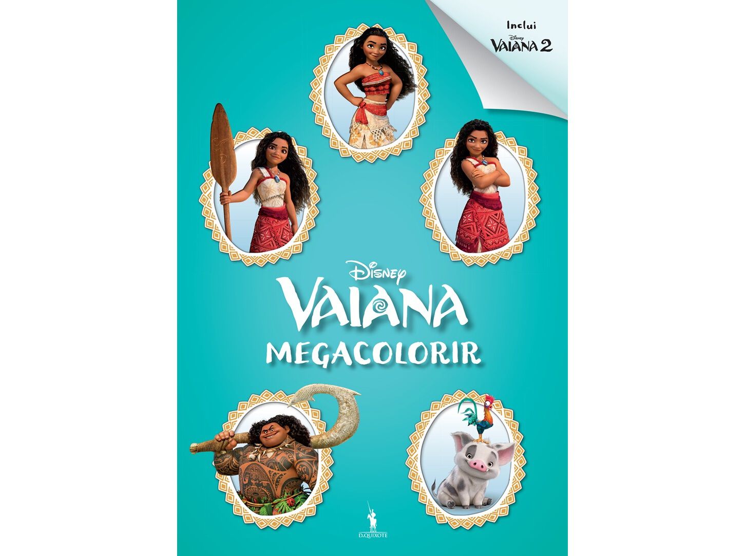 LIVRO MEGACOLORIR VAIANA 1 E 2 DE: DISNEY image number 0