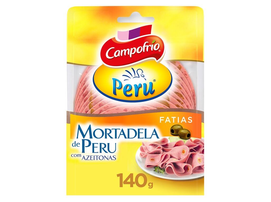 MORTADELA DE PERU CAMPOFRIO COM AZEITONAS FATIAS 140 G image number 1