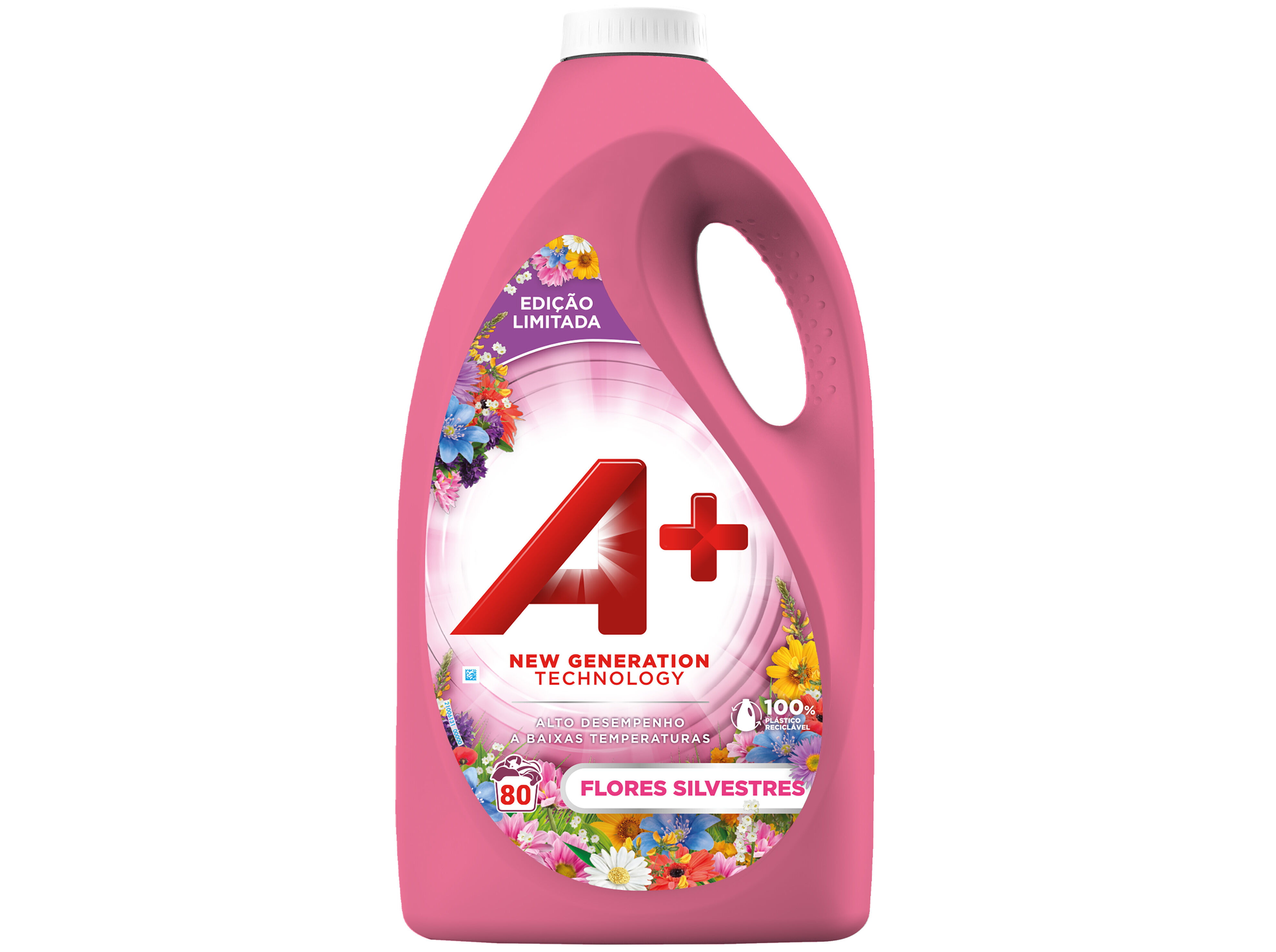 DETERGENTE ROUPA M&Aacute;QUINA L&Iacute;QUIDO A+ FLORES SILVESTRES 80 DOSES image number 0