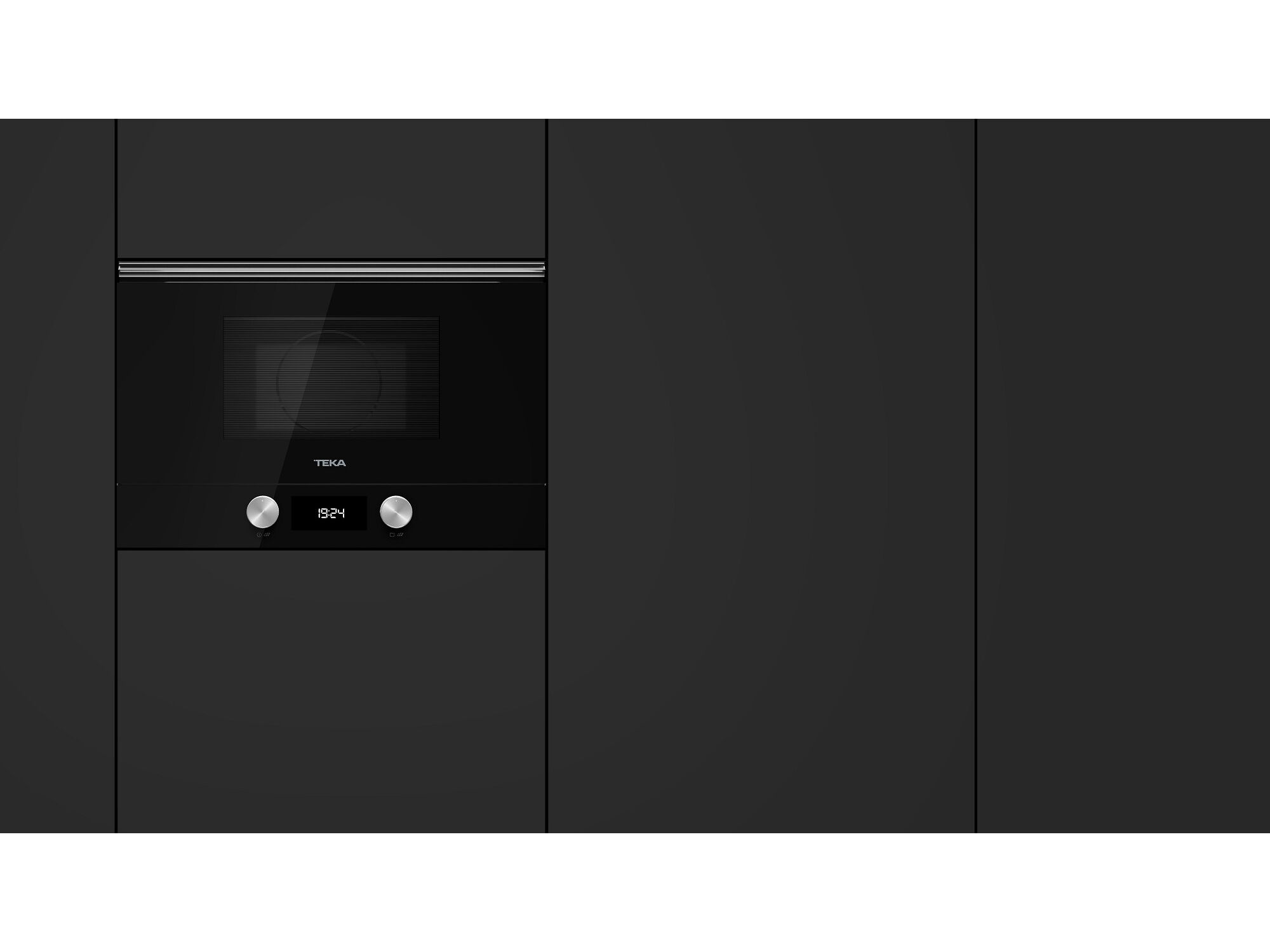 MICRO ONDAS COM GRILL DE ENCASTRE TEKA ML8220 BIS BK PRETO 22L image number 2