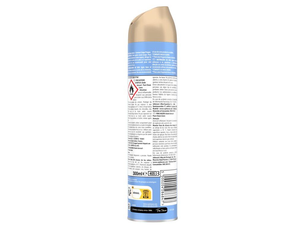 AEROSSOL GLADE FRESCOR ROUPA 300ML image number 1