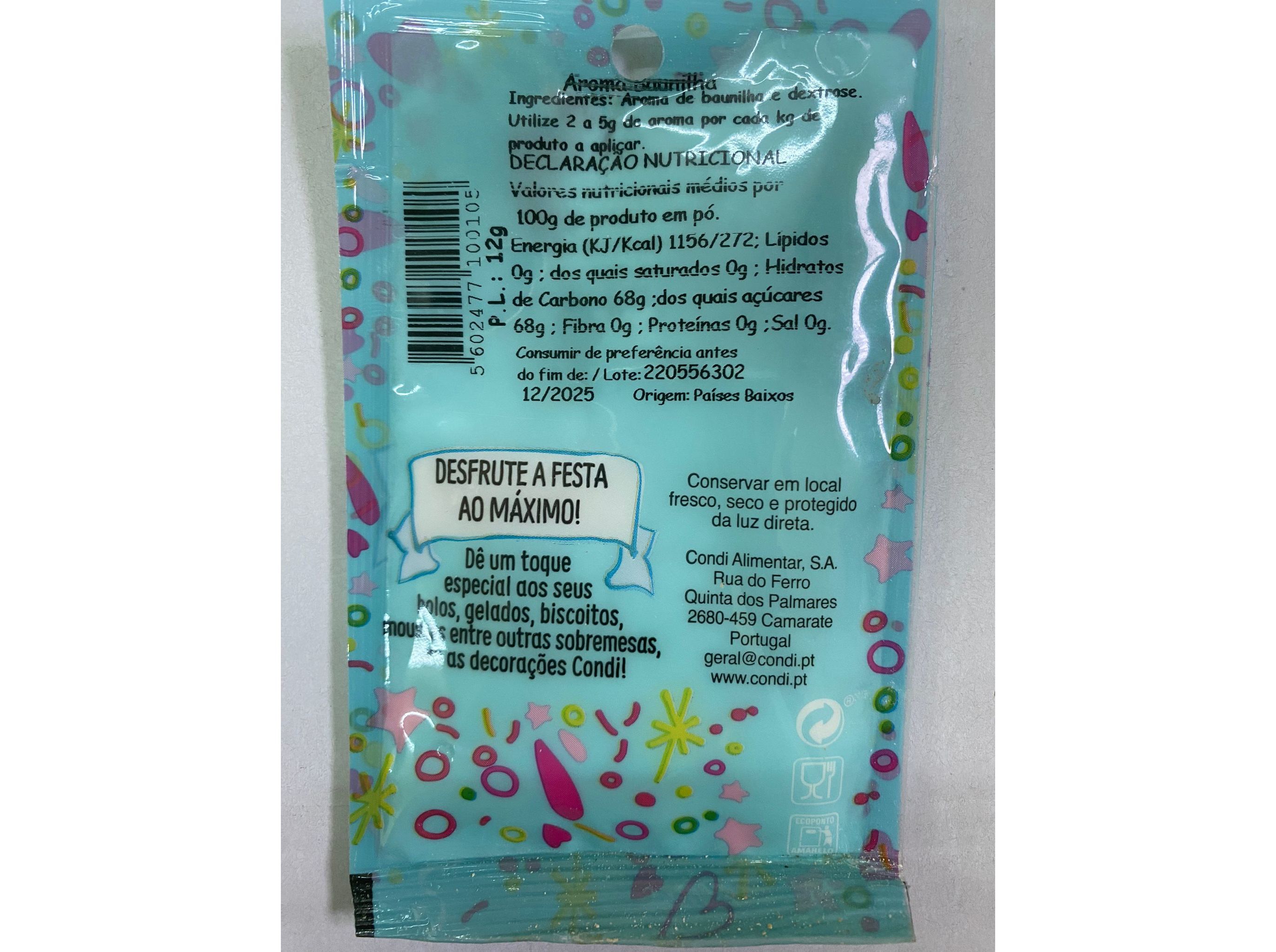 AROMA CONDI BAUNILHA P&Oacute; 12 G image number 1