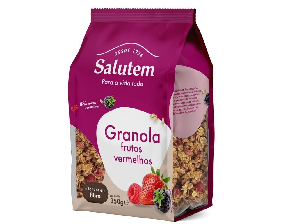 GRANOLA SALUTEM FRUTOS VERMELHOS 350G