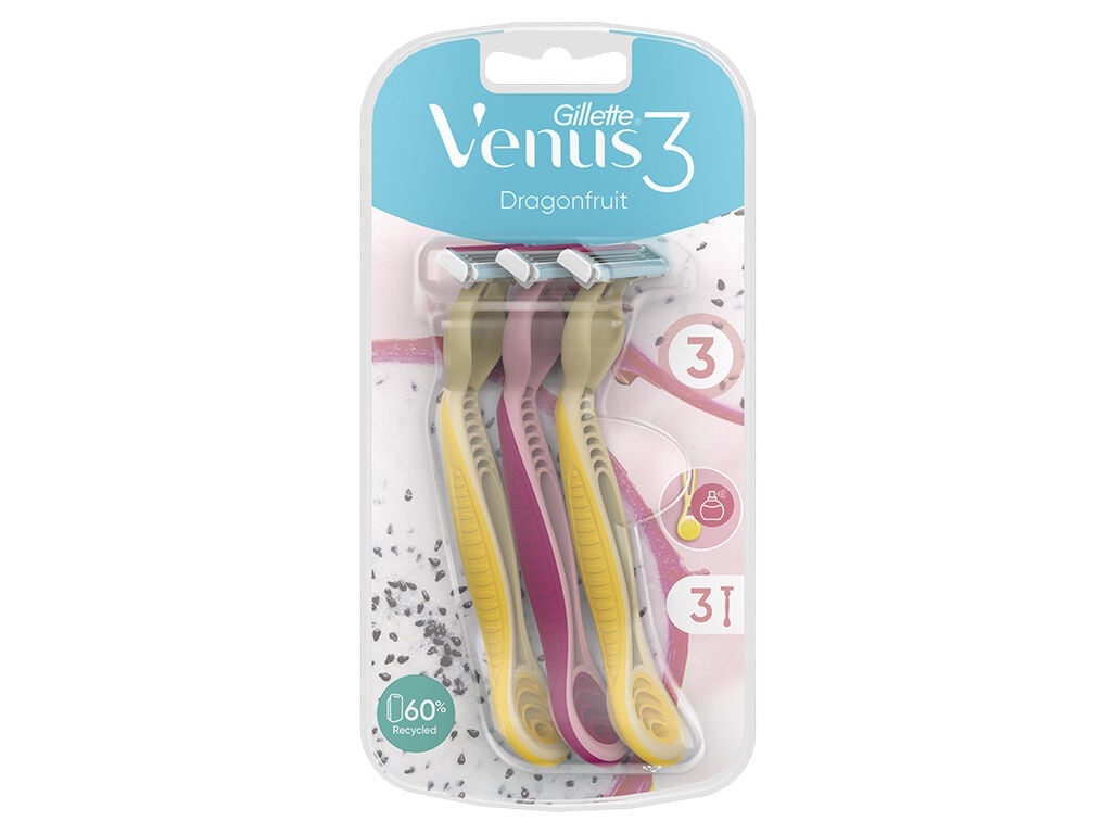 M&aacute;quina Depilat&oacute;ria Descart&aacute;vel Dragonfruit Venus 3 un image number 0