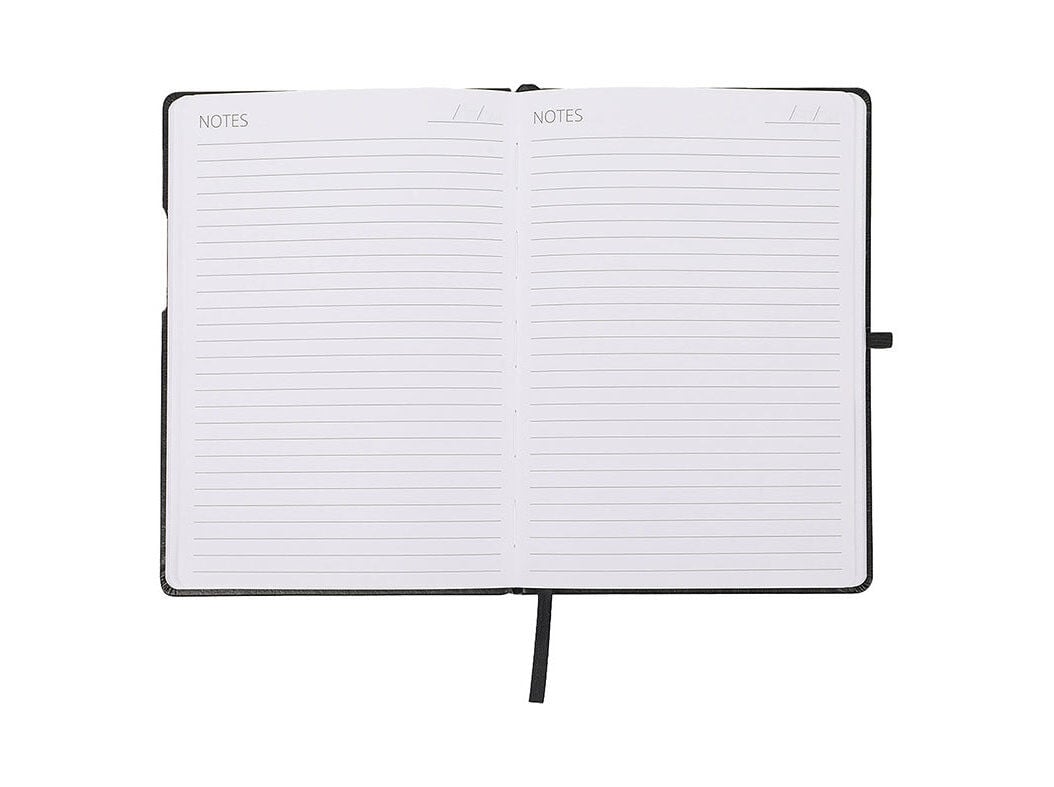 CADERNO A5 AUCHAN LINHAS CAPA PRETA image number 1