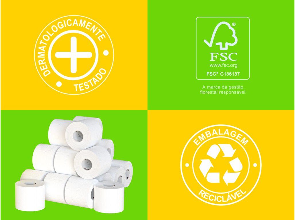 PAPEL RENOVA HIGI&Eacute;NICO COMPACT XXL 24 ROLOS = 60 ROLOS image number 2