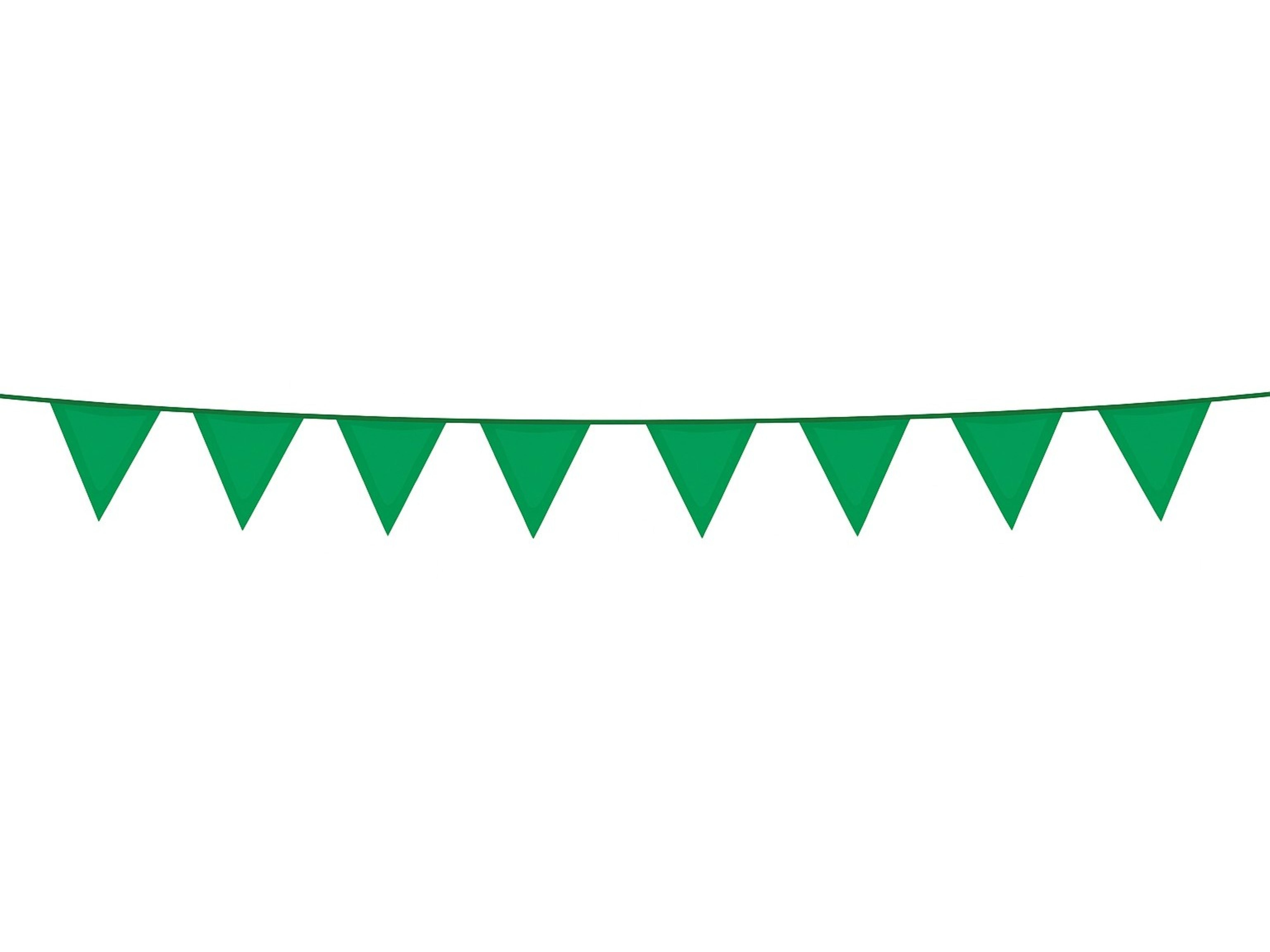 BANDEIRAS TRIANGULOS FUNMAKERS VERDES 5M