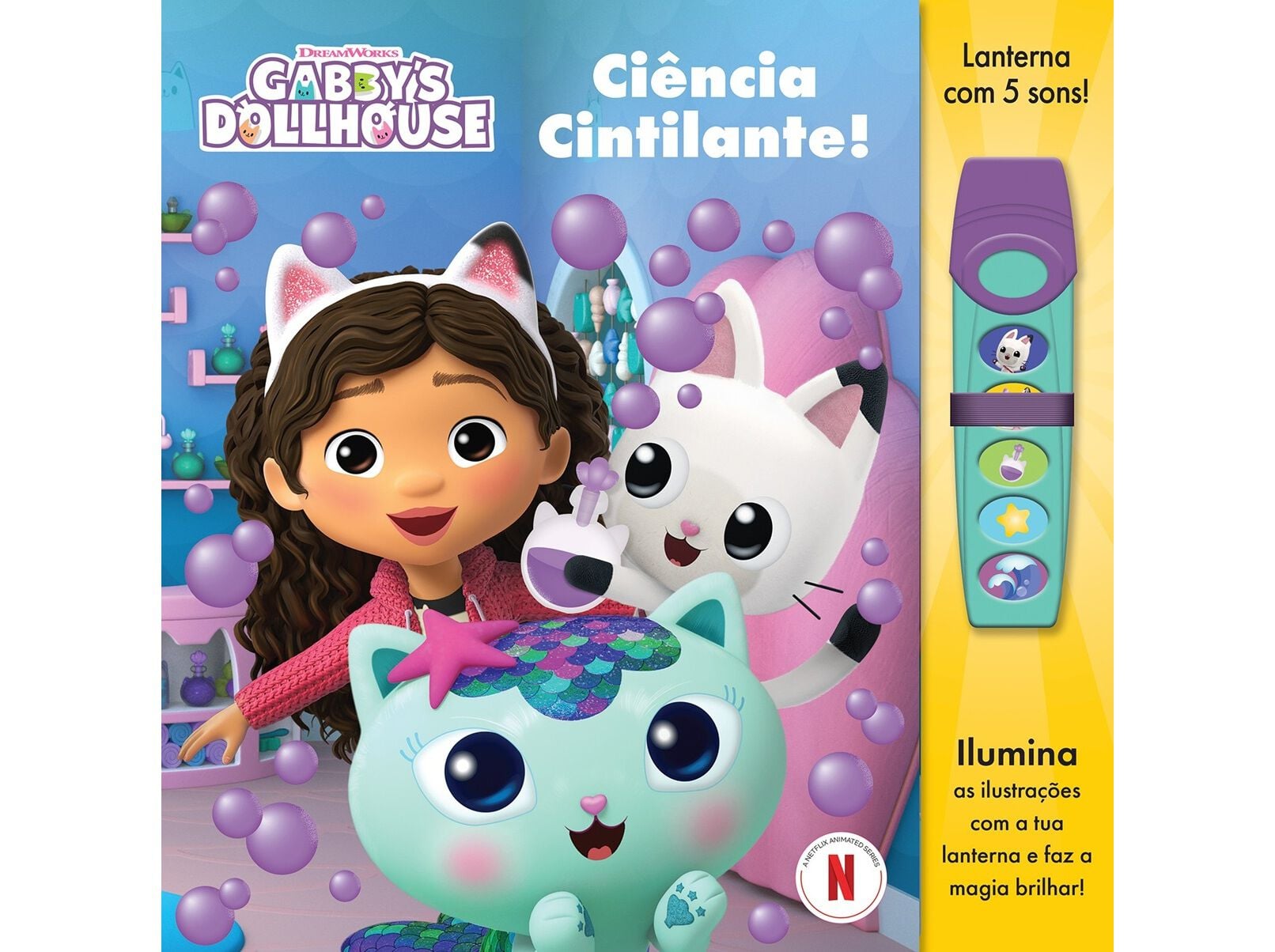 LIVRO GABBY'S DOLLHOUSE CI&Ecirc;NCIA CINTILANTE! image number 0