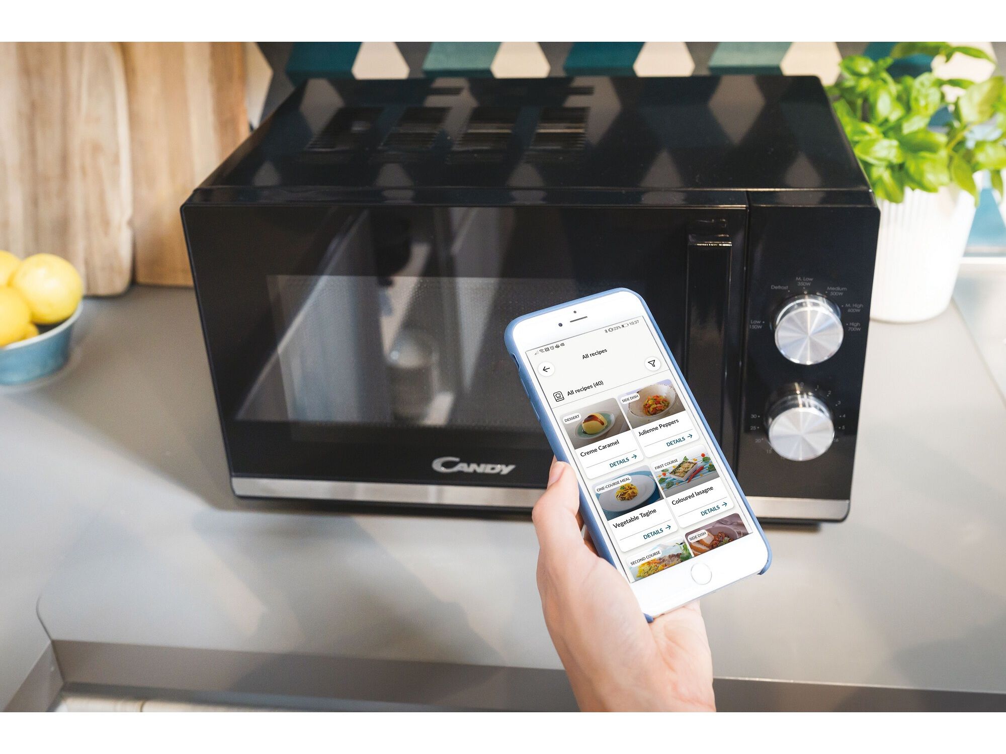 MICRO-ONDAS CANDY CMW20TNMB PRETO 20L image number 2